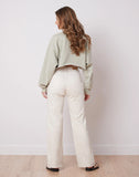 PANTALONS LILY COUPE TRES EVASEE / OFF-WHITE - Yoga Jeans