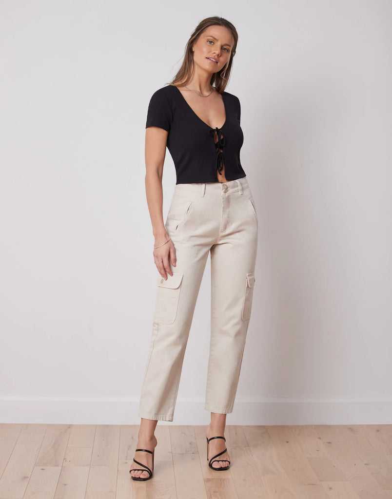 JEANS CHLOE COUPE DROITE / BEIGE - Yoga Jeans