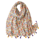 Dainty Multi Floral Scarf