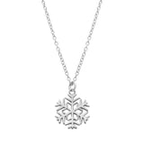 Silvertone Snowflake Necklace
