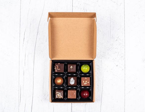 Boîte de 9 chocolats par Chocolat Boréal