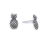 Sterling Silver Pineapple Stud Earrings