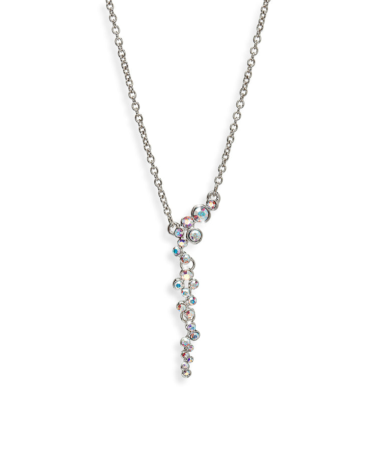 Aurora Borealis Clustered Pendant with Swarovski Crystals