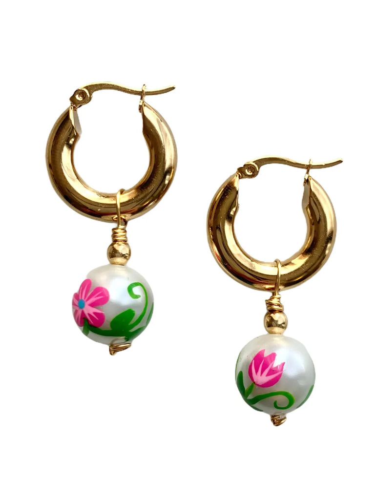 JAPANESE BLOSSOM BOUCLES D