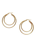 BOUCLES D'OREILLES DOUBLE HOOP