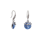 Light Sapphire Spring Drop Earring with Swarovski Crystals