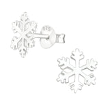 Sterling Silver Classic pointy snowflake earrings