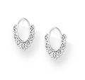Boucles d'oreilles créoles cœur torsadé en argent sterling