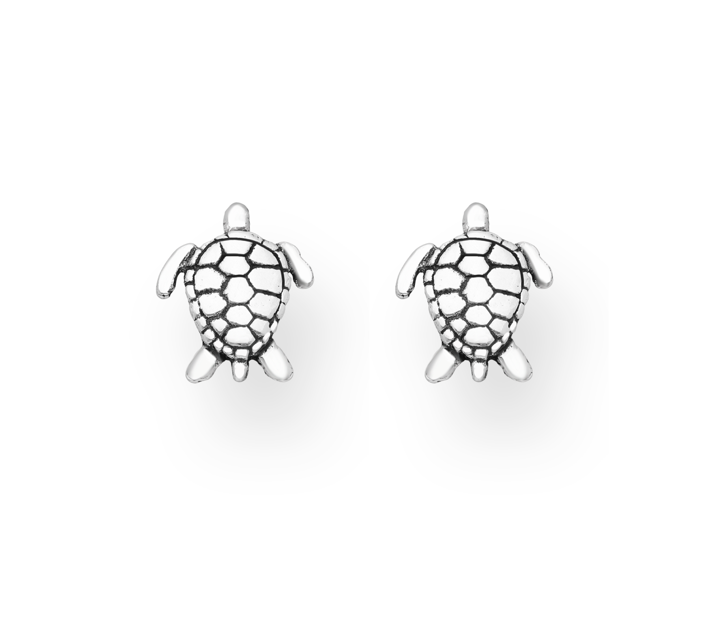 Sterling Silver Sea Turtle Stud Earrings
