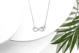 Sterling Silver Interlocked Heart & Infinity Pendant Necklace par Ag Sterling