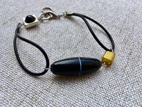 Bracelet Nubie noir par lalouve