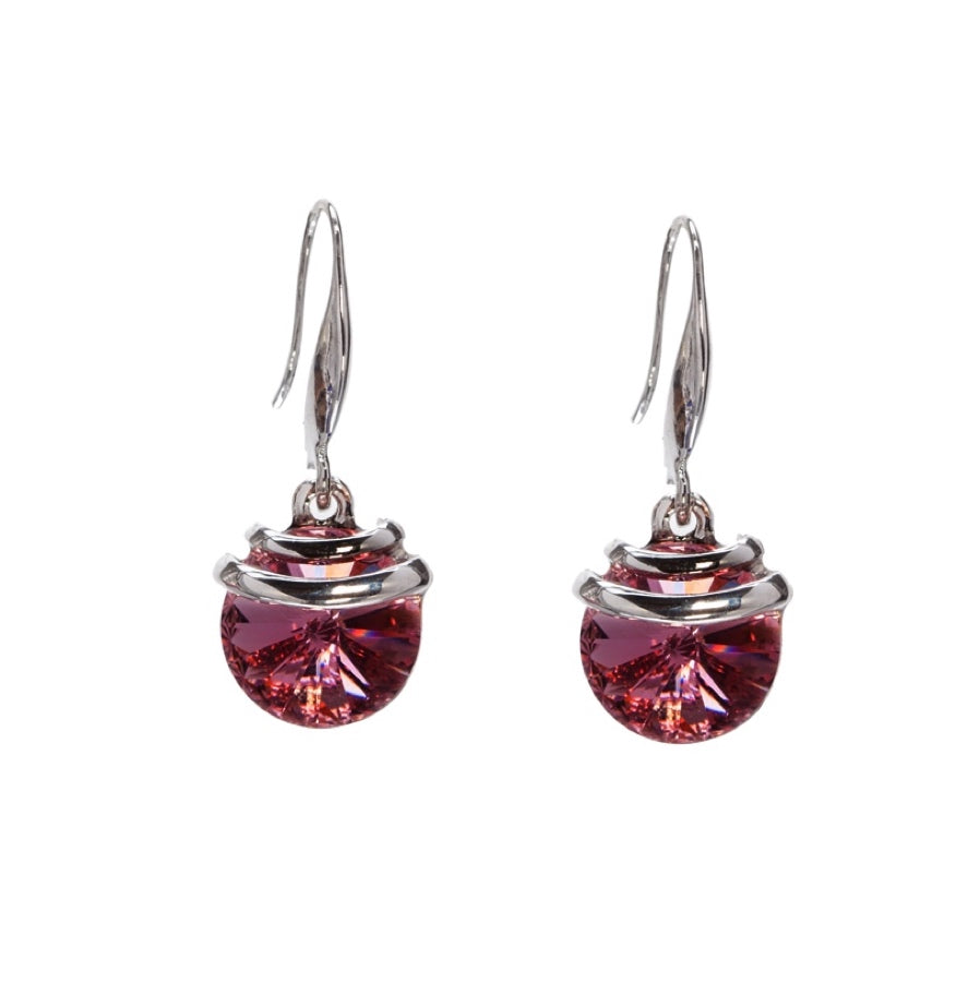 Antique Spring Drop Earrings with Luxury Crystals - Callura