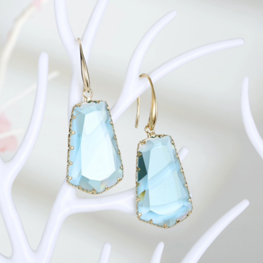 Statement crystal drop earrings - Don't Ask