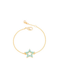 Delicate turquoise star bracelet - Don't AsK