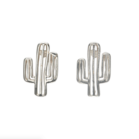 Sterling silver cactus studs par Ag Sterling