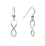 Sterling silver infiity drop earrings par Ag Sterling