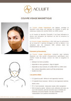 Couvre visage magnétique - Aculift