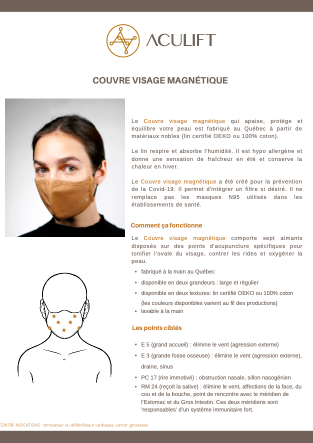Couvre visage magnétique - Aculift