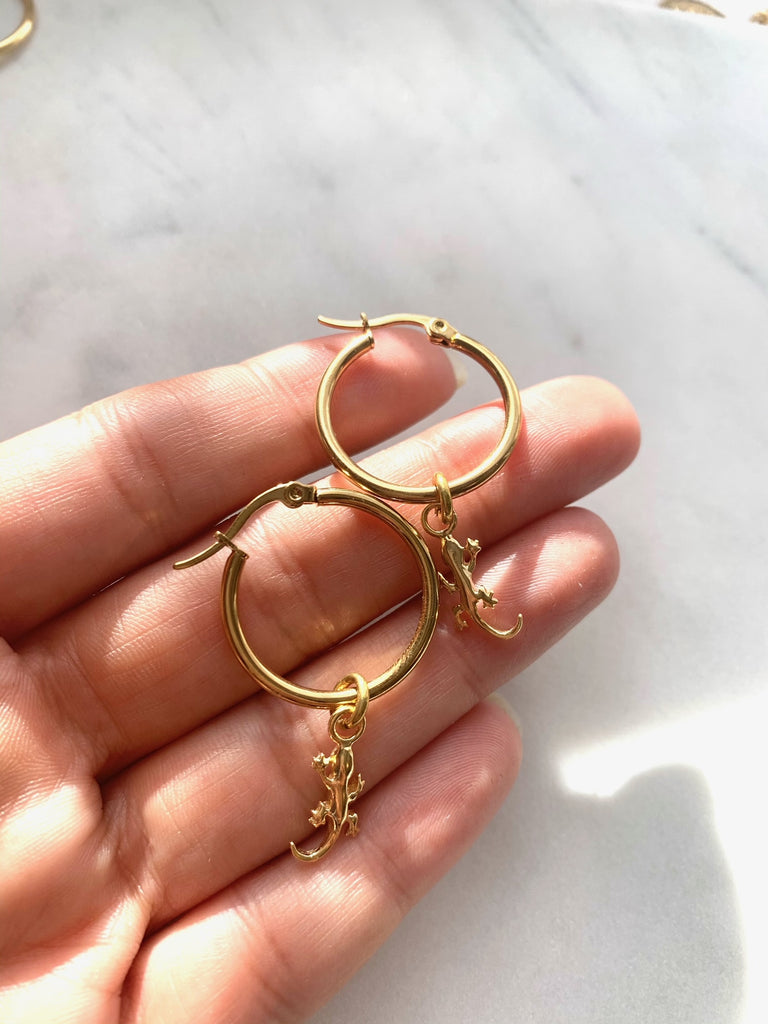 LEZARD HOOPS par TERRA MODA DESIGNS