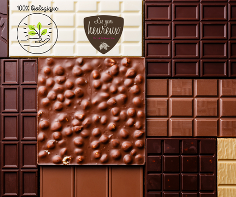 Chocolats biologiques par Les Gens heureux