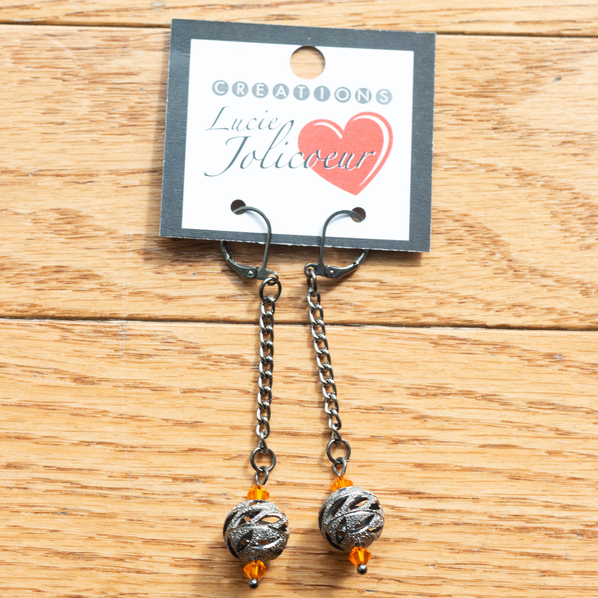 Boucles d'oreilles Métal long