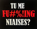 Hoodie/T-Shirt 'Tu me fu#%!ing niaises' - Fazi T'z
