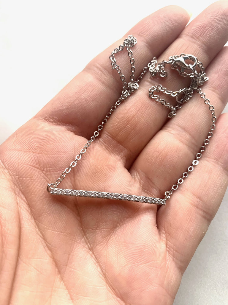 ZIRCON BAR COLLIER par TERRA MODA DESIGNS
