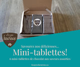 Choco-boîte 6 mini-tablettes par Les Gens heureux