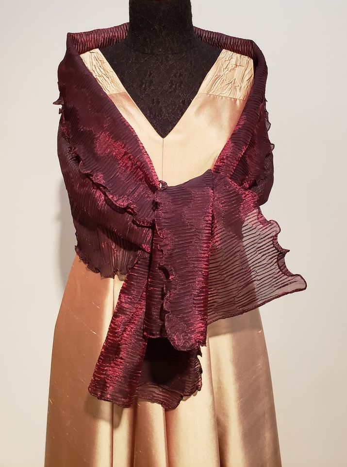 Châle foulard effet soie  - ENVERS par Yves Jean Lacasse