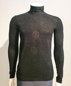 col roulé noir et gold  - ENVERS par Yves Jean Lacasse