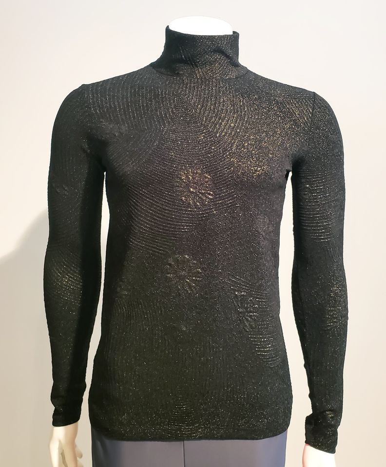 col roulé noir et gold  - ENVERS par Yves Jean Lacasse