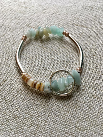 Bracelet le cercle d'amazonite par lalouve