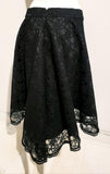 jupe circulaire dentelle noire  - ENVERS par Yves Jean Lacasse