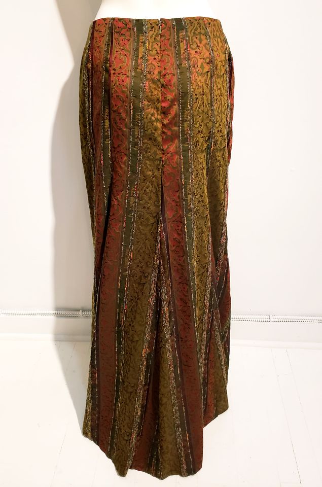 jupe longue soie et polyester INDIA  - ENVERS par Yves Jean Lacasse