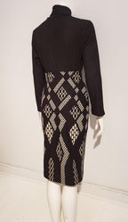 jupe noire et beige lozanges  - ENVERS par Yves Jean Lacasse