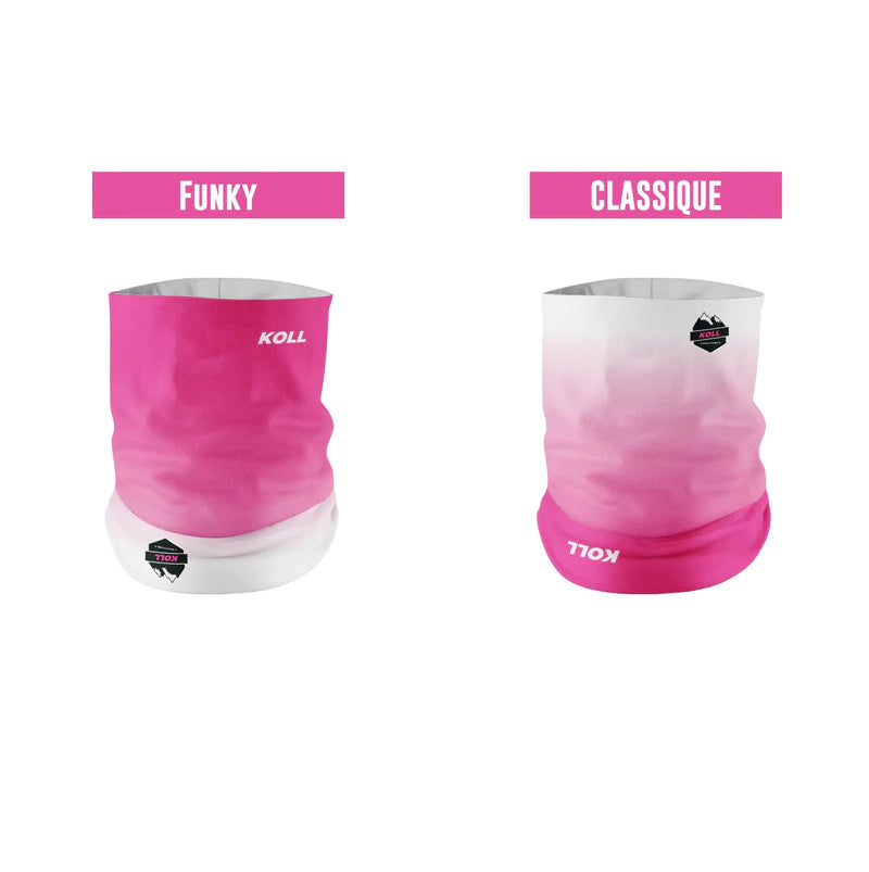 DUO COUVRE-BOTTE DE SKI ET MULTITUBE AVENTURIER / FUNKY ROSE par Koll