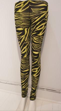 legging zebre noir et lime  - ENVERS par Yves Jean Lacasse