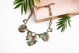 Vintage leaf collar necklace - Don't AsK