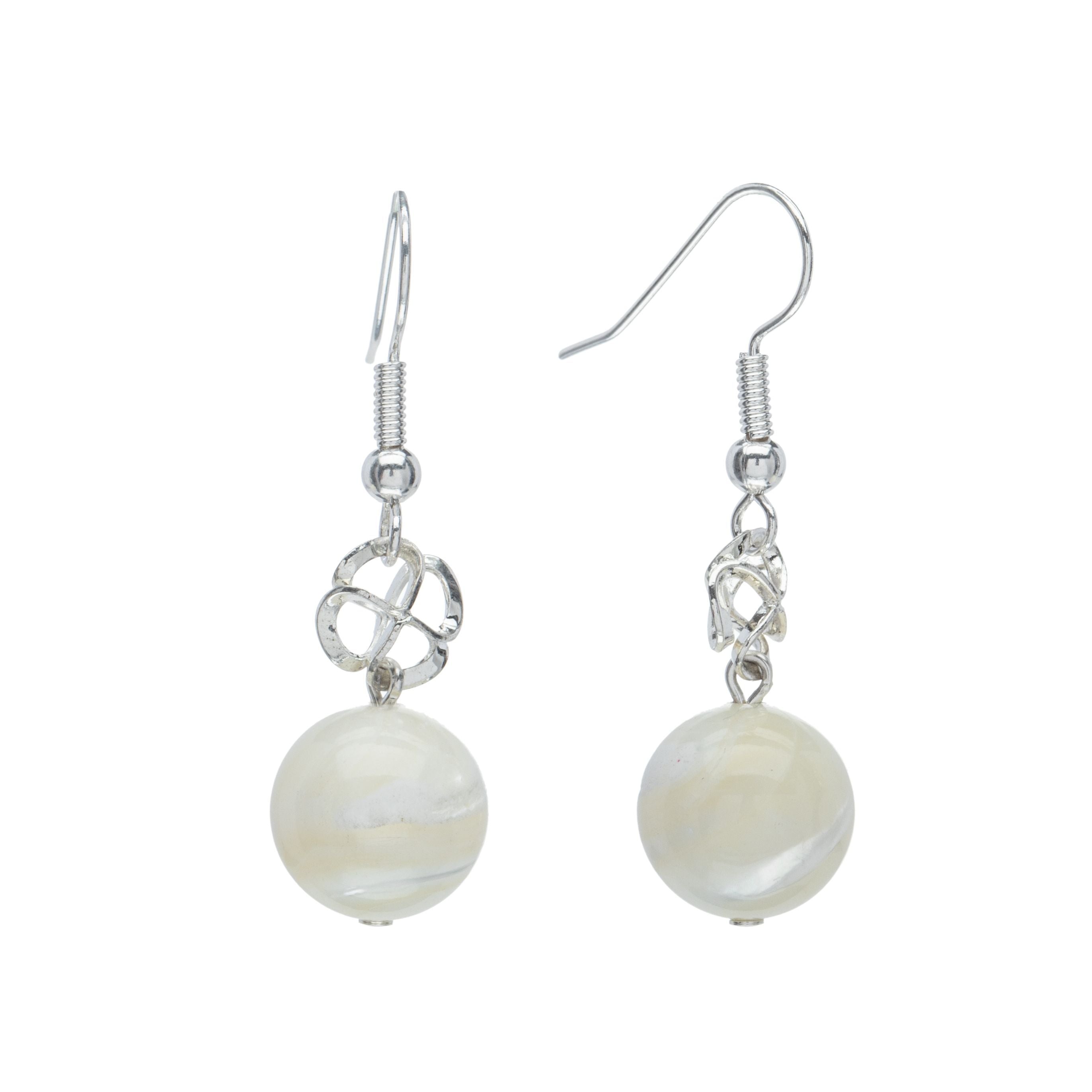 Mother of pearl drop earrings - Don't Ask
