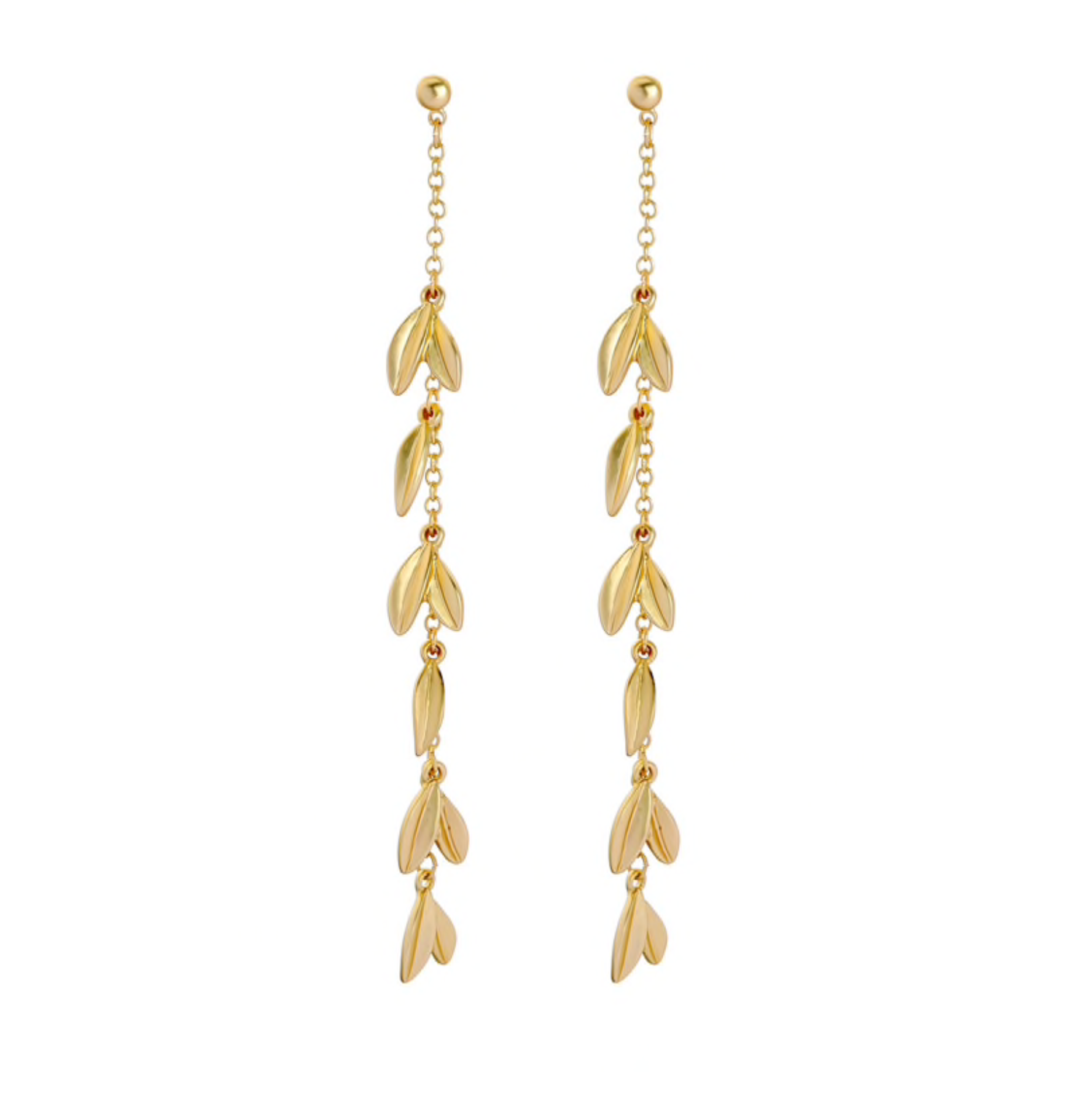 Leaf threader earrings - Don't AsK