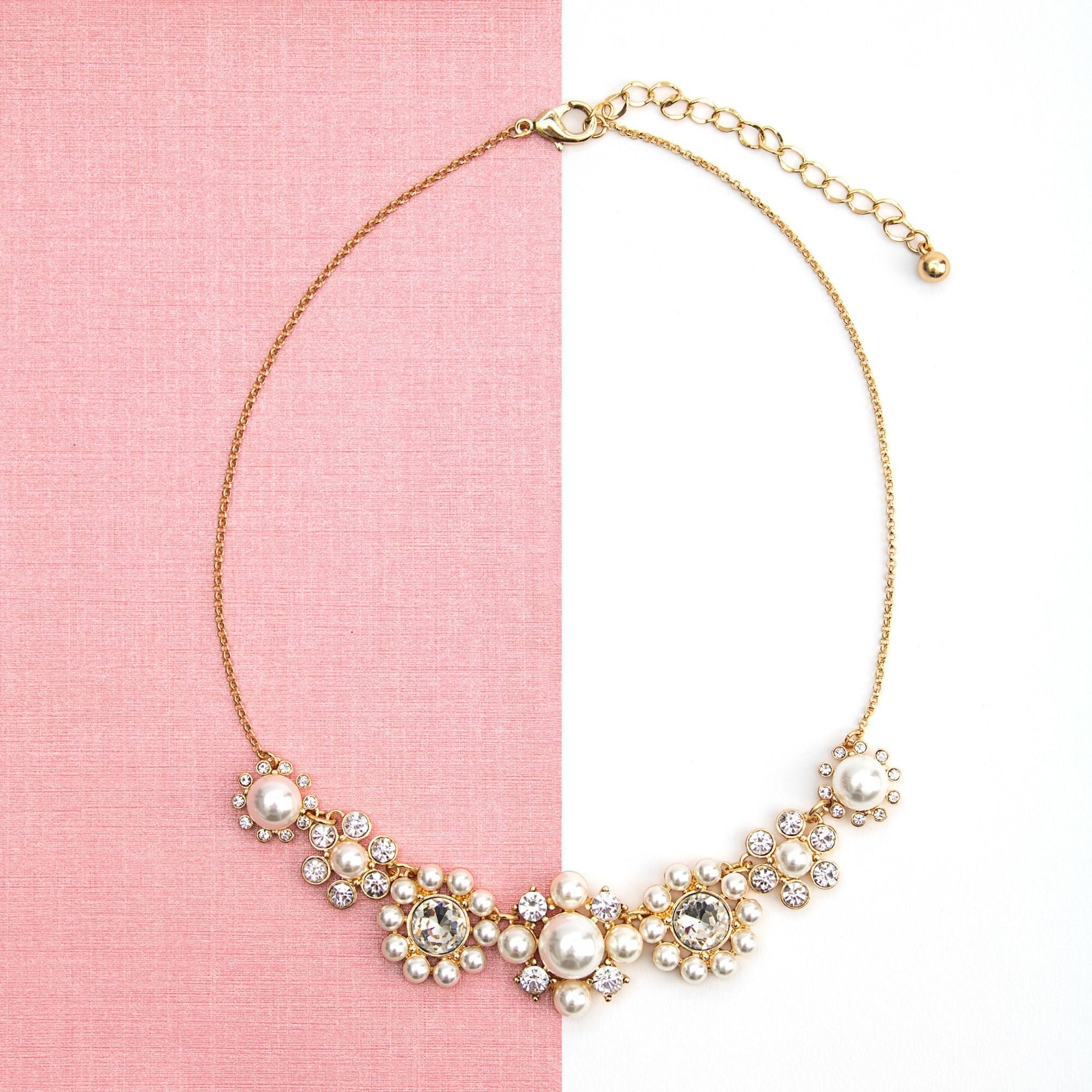 Vintage pearl collar necklace - Don't Ask