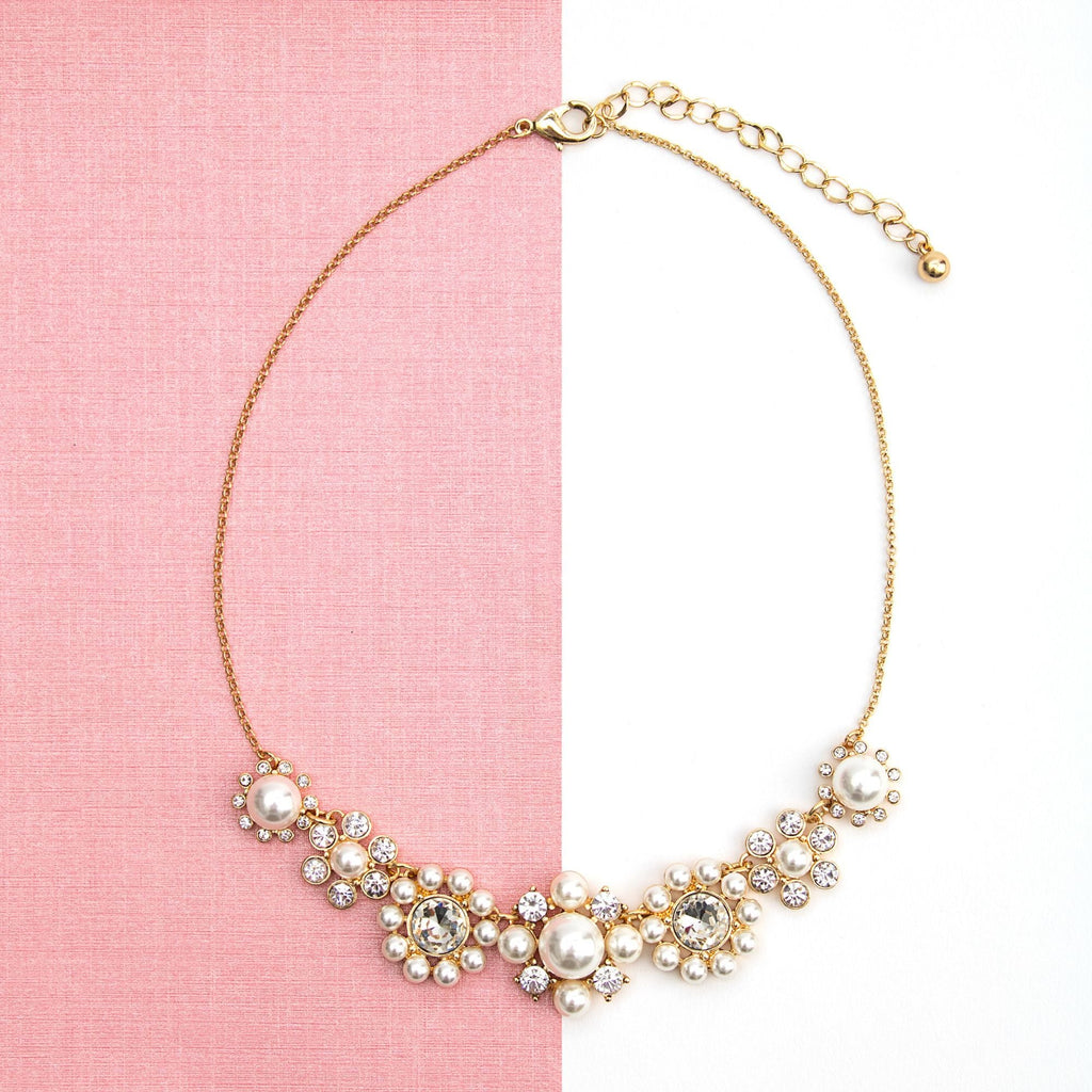 Vintage pearl collar necklace - Don