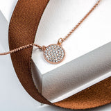 Pave disk pendant with Luxury crystals - Callura