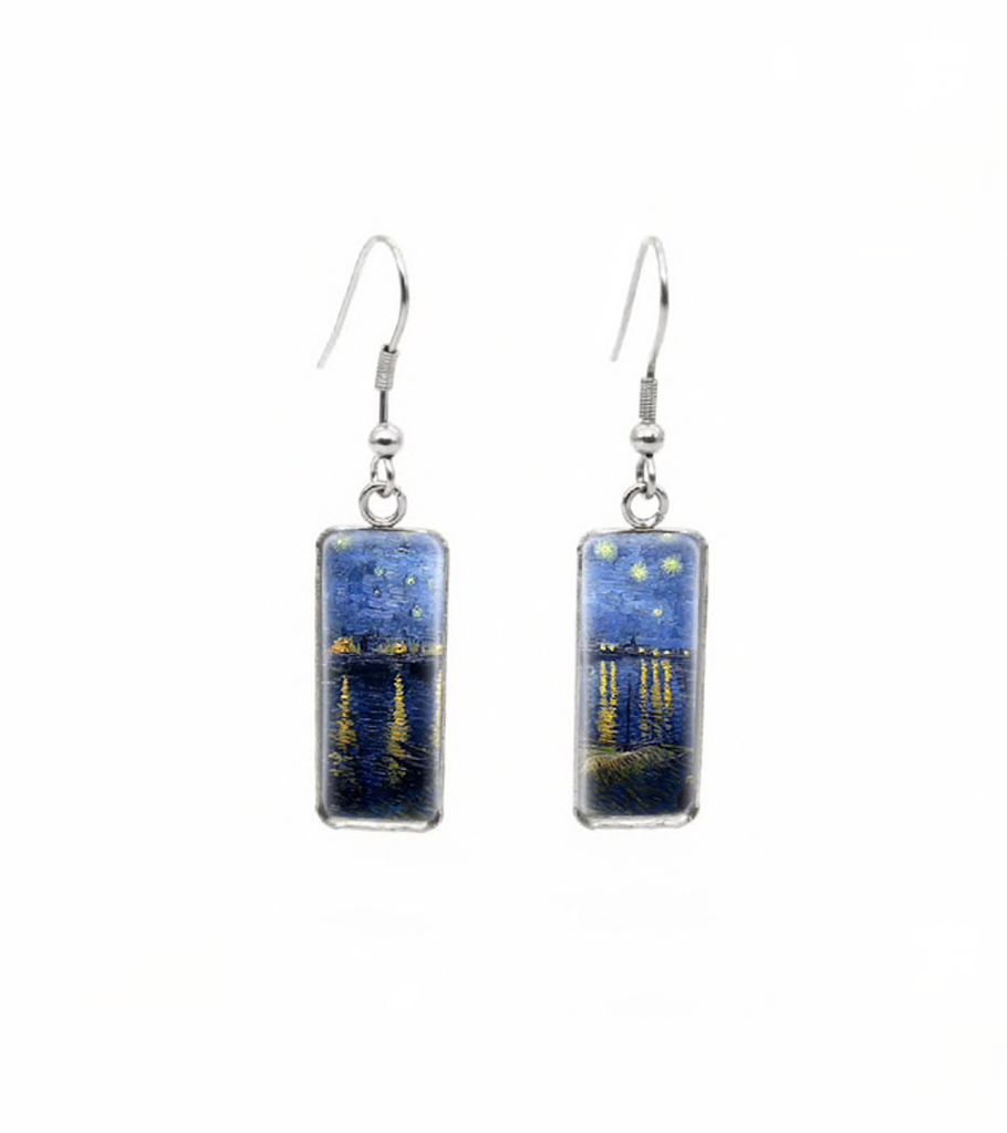 Lights at night earrings - Don