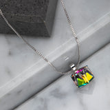 Vitrail Medium Crystal Cube pendant