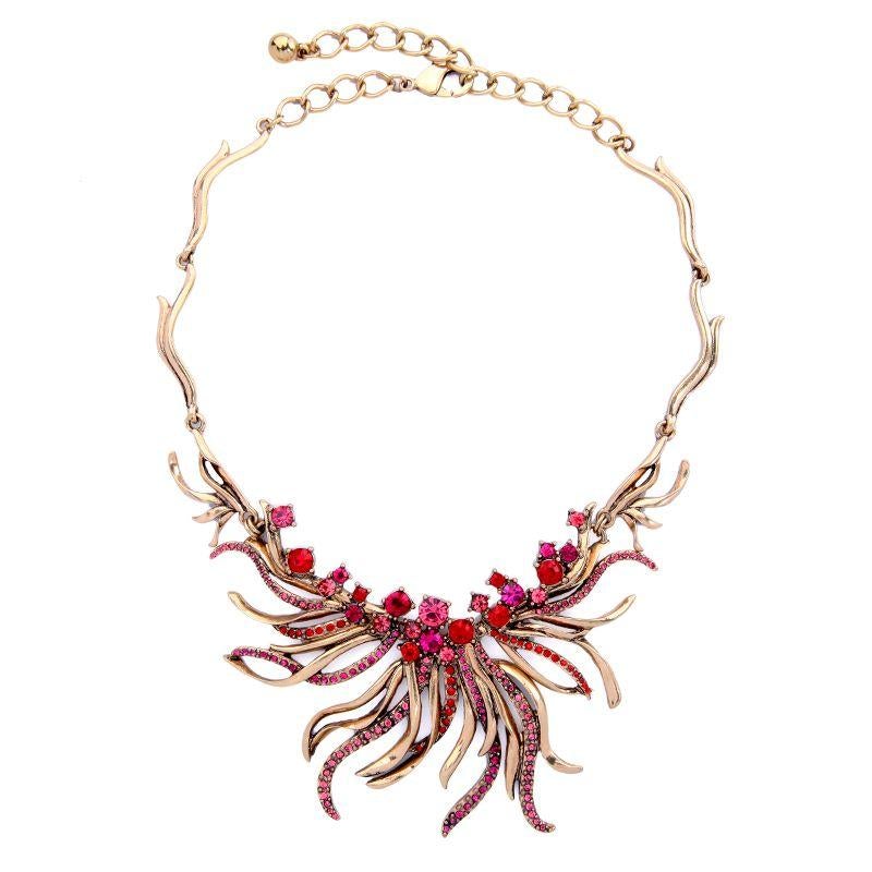 Vintage crystal statement necklace - Don't Ask