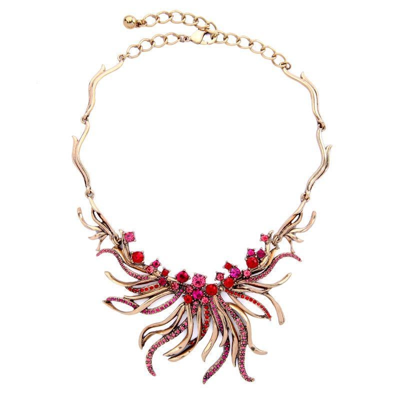 Vintage crystal statement necklace - Don