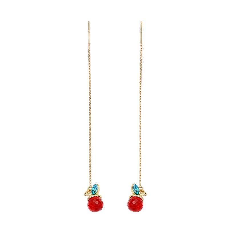 Apple threader earrings - Don