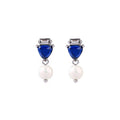 Pearl blue accent stud - Don't Ask