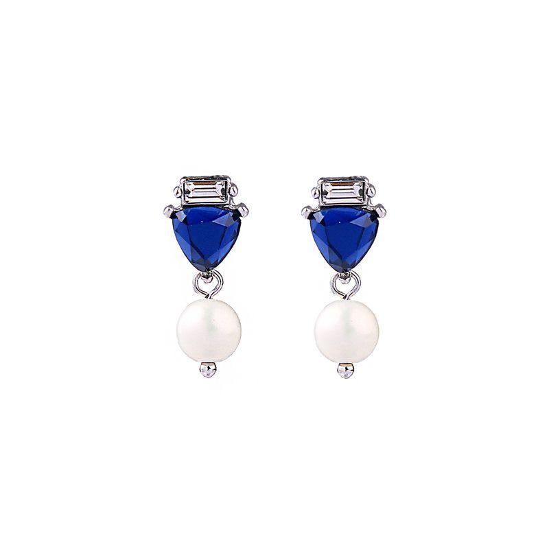 Pearl blue accent stud - Don't Ask